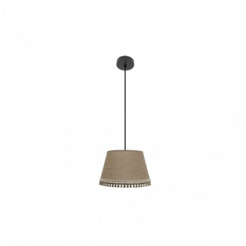 Distribuidor - Lâmpadas Diversas | Colgantes Moderno | COLGANTE ADA 1XE27 NEGRO/ARENA REGX35X35 CM Ref: 186593509